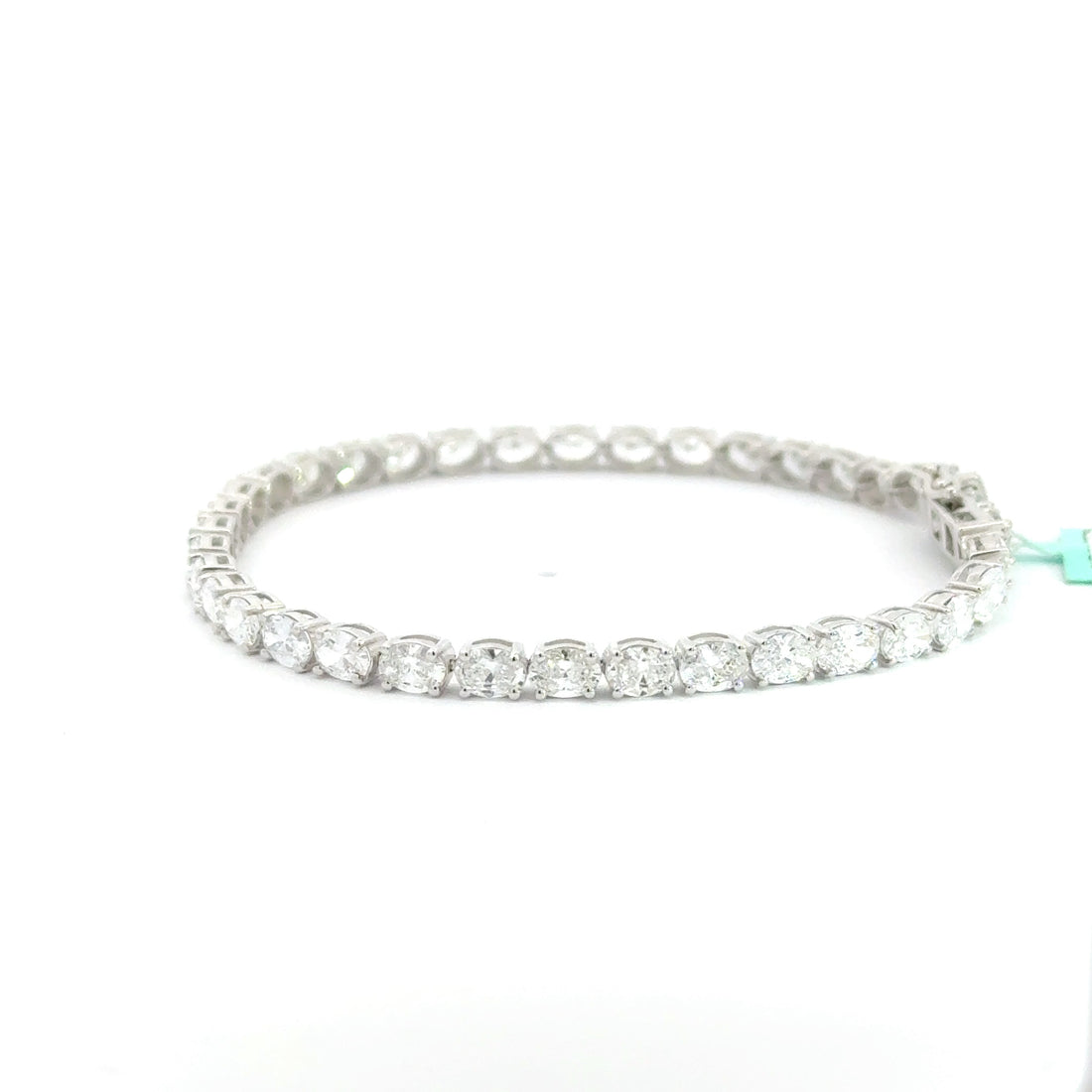 7.20 CTW Oval Lab-Grown Diamond Tennis Bracelet