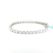 7.20 CTW Oval Lab-Grown Diamond Tennis Bracelet view 3
