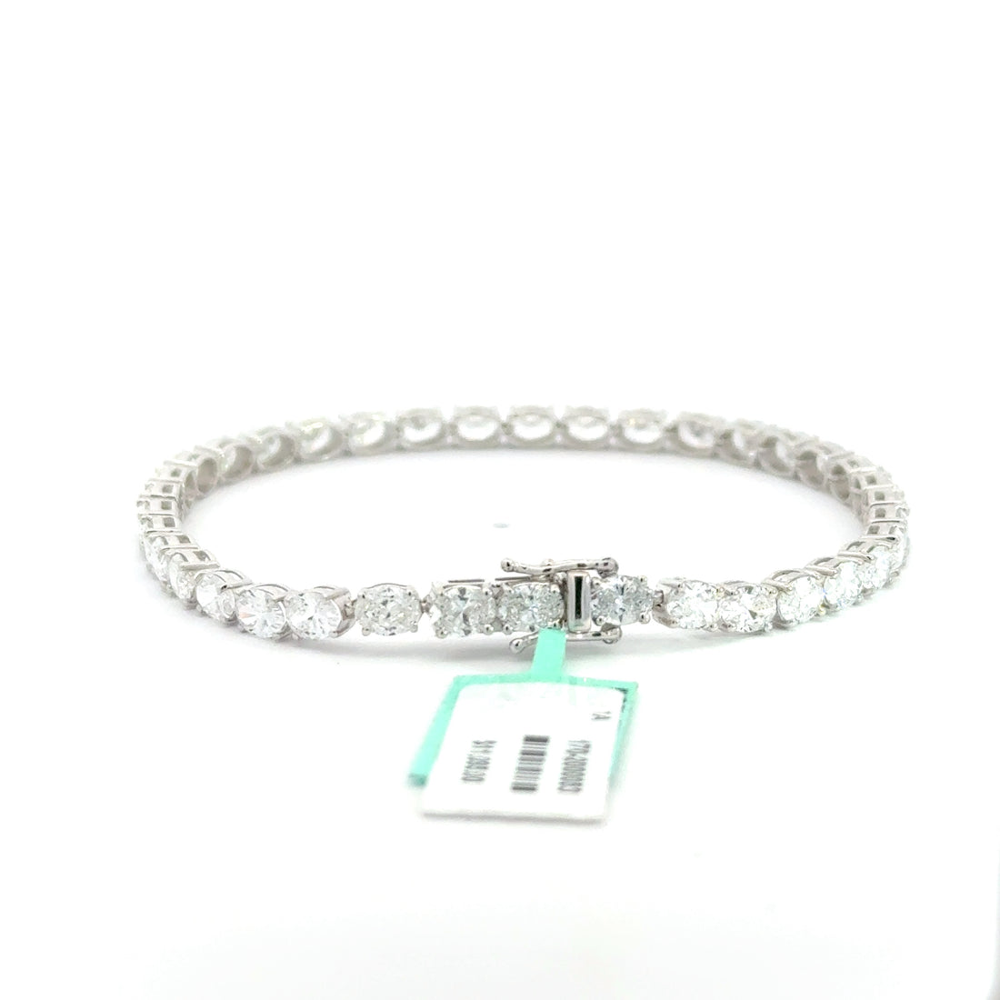 7.20 CTW Oval Lab-Grown Diamond Tennis Bracelet
