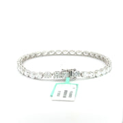 7.20 CTW Oval Lab-Grown Diamond Tennis Bracelet view 4