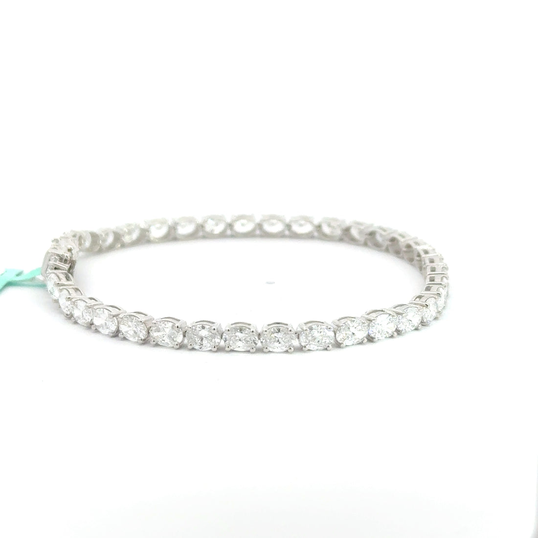 7.20 CTW Oval Lab-Grown Diamond Tennis Bracelet