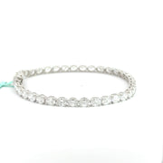 7.20 CTW Oval Lab-Grown Diamond Tennis Bracelet view 5