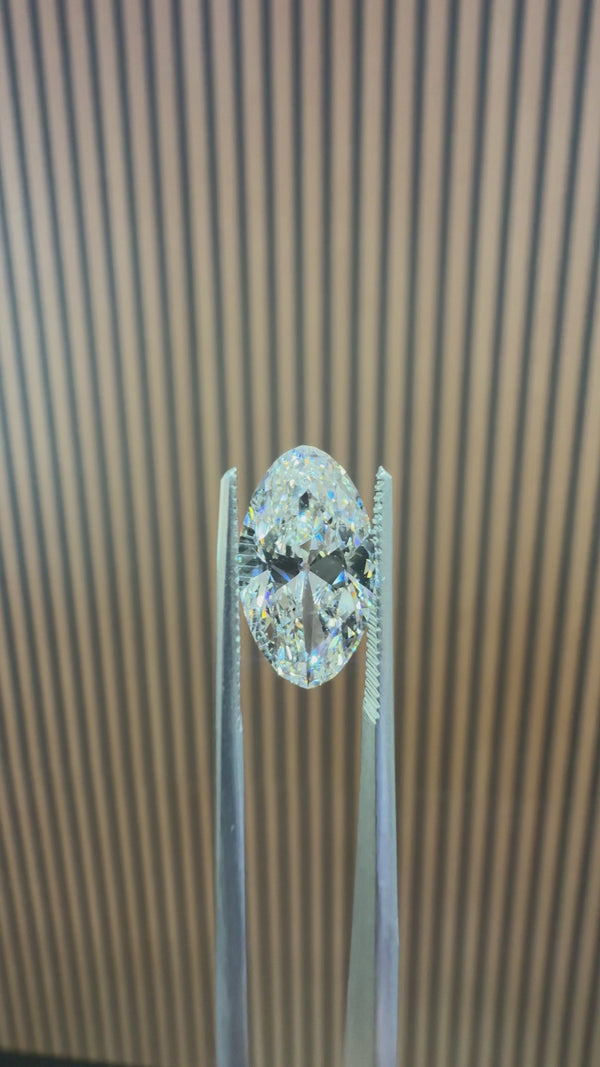 3.39 CT Moval Lab-Grown Diamond — E/VVS1 (IGI)
