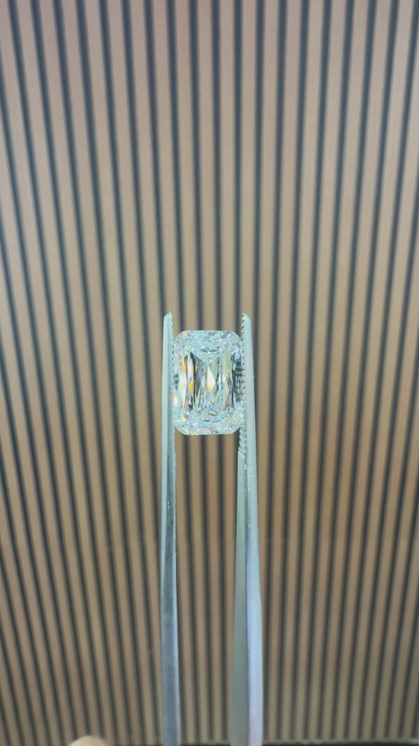 3.99 CT Crisscut Cushion Lab-Grown Diamond — D/VVS2 (IGI)