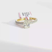 1.25 CTW Pear-Cut Lab Grown Diamond Engagement Ring view 1