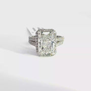 5.10 CTW Radiant-Cut Lab Grown Diamond Engagement Ring view 1