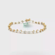 1.85 CTW Mixed-Shape Lab-Grown Diamond Station Bracelet view 1