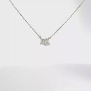0.39 CTW Lab-Grown Diamond Toi Et Moi Necklace view 1
