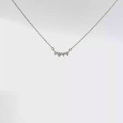 0.11 CTW Dainty Accent Stone Lab-Grown Diamond Necklace view 1