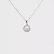 0.33 CTW Floating Lab-Grown Diamond Necklace view 1