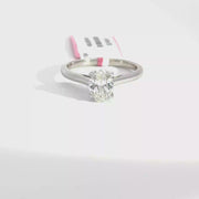 1.00 CTW Oval-Cut Lab Grown Diamond Engagement Ring view 1