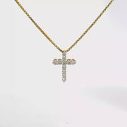 0.47 CTW Lab-Grown Diamond Cross Pendant view 1