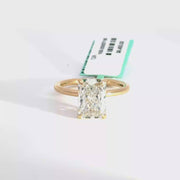 3.20 CTW Radiant-Cut Lab Grown Diamond Engagement Ring view 1