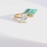 2.18 CTW Elongated Cushion-Cut Lab Grown Diamond Engagement Ring view 1