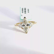 3.09 CTW Marquise-Cut Lab Grown Diamond Engagement Ring view 1