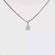 0.50 CTW Round Lab-Grown Diamond Pendant view 1