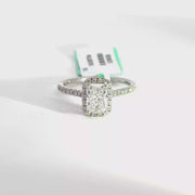 1.39 CTW Radiant-Cut Lab Grown Diamond Engagement Ring view 1
