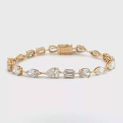 13.55 CTW Mixed-Shape Lab-Grown Diamond Tennis Bracelet view 1