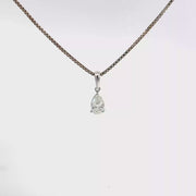 0.50 CTW Pear Lab-Grown Diamond Pendant view 1