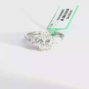 2.55 CTW Oval-Cut Lab Grown Diamond Engagement Ring view 1