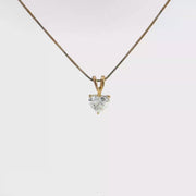 1.00 CTW Heart Lab-Grown Diamond Pendant view 1