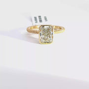 2.16 CTW Radiant-Cut Lab Grown Diamond Engagement Ring view 1