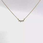 0.11 CTW Dainty Accent Stone Lab-Grown Diamond Necklace view 1