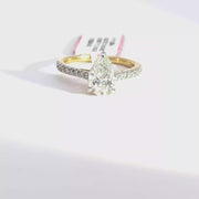 1.84 CTW Pear-Cut Lab Grown Diamond Engagement Ring view 1