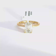 2.04 CTW Emerald-Cut Lab Grown Diamond Engagement Ring view 1