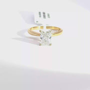 1.61 CTW Radiant-Cut Lab Grown Diamond Engagement Ring view 1