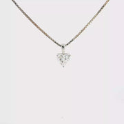 1.00 CTW Heart Lab-Grown Diamond Pendant view 1