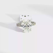 4.94 CTW Oval-Cut Lab Grown Diamond Engagement Ring view 1