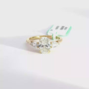 1.85 CTW Oval-Cut Lab Grown Diamond Engagement Ring view 1