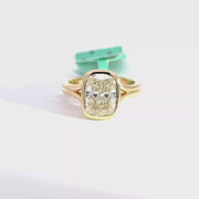 3.03 CTW Elongated Cushion-Cut Lab Grown Diamond Engagement Ring view 1