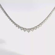 10.78 CTW Lab-Grown Diamond Riviera Necklace view 1