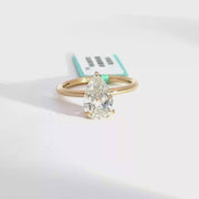2.13 CTW Pear-Cut Lab Grown Diamond Engagement Ring view 1