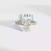 4.64 CTW Radiant-Cut Lab Grown Diamond Engagement Ring view 1