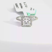 2.00 CTW Princess-Cut Lab Grown Diamond Engagement Ring view 1