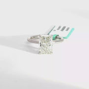 3.20 CTW Radiant-Cut Lab Grown Diamond Engagement Ring view 1