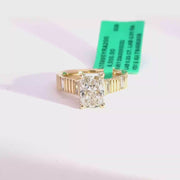 2.36 CTW Radiant-Cut Lab Grown Diamond Engagement Ring view 1