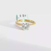 1.69 CTW Round-Cut Lab Grown Diamond Engagement Ring view 1