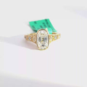 2.44 CTW Old Mine-Cut Lab Grown Diamond Engagement Ring view 1