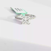 2.51 CTW Princess-Cut Lab Grown Diamond Engagement Ring view 1
