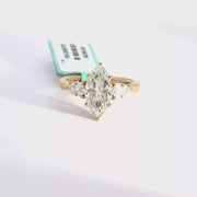 2.55 CTW Marquise-Cut Lab Grown Diamond Engagement Ring view 1
