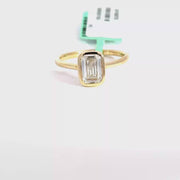 1.53 CTW Emerald-Cut Lab Grown Diamond Engagement Ring view 1