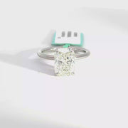 3.21 CTW Elongated Cushion-Cut Lab Grown Diamond Engagement Ring view 1