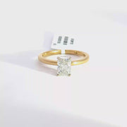 1.06 CTW Radiant-Cut Lab Grown Diamond Engagement Ring view 1