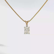 2.01 CTW Radiant Lab-Grown Diamond Pendant view 1