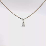 0.50 CTW Pear Lab-Grown Diamond Pendant view 1