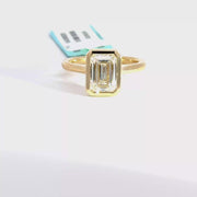 2.02 CTW Emerald-Cut Lab Grown Diamond Engagement Ring view 1